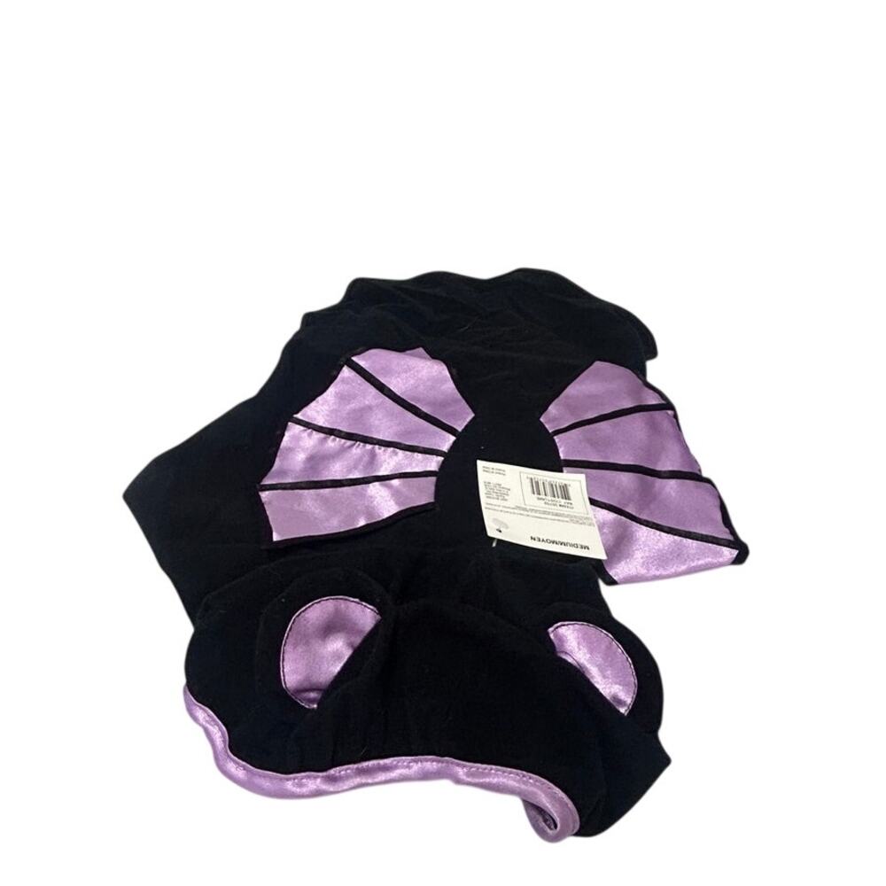 Black & Purple Dog Halloween Bat costume sz Medium NWT